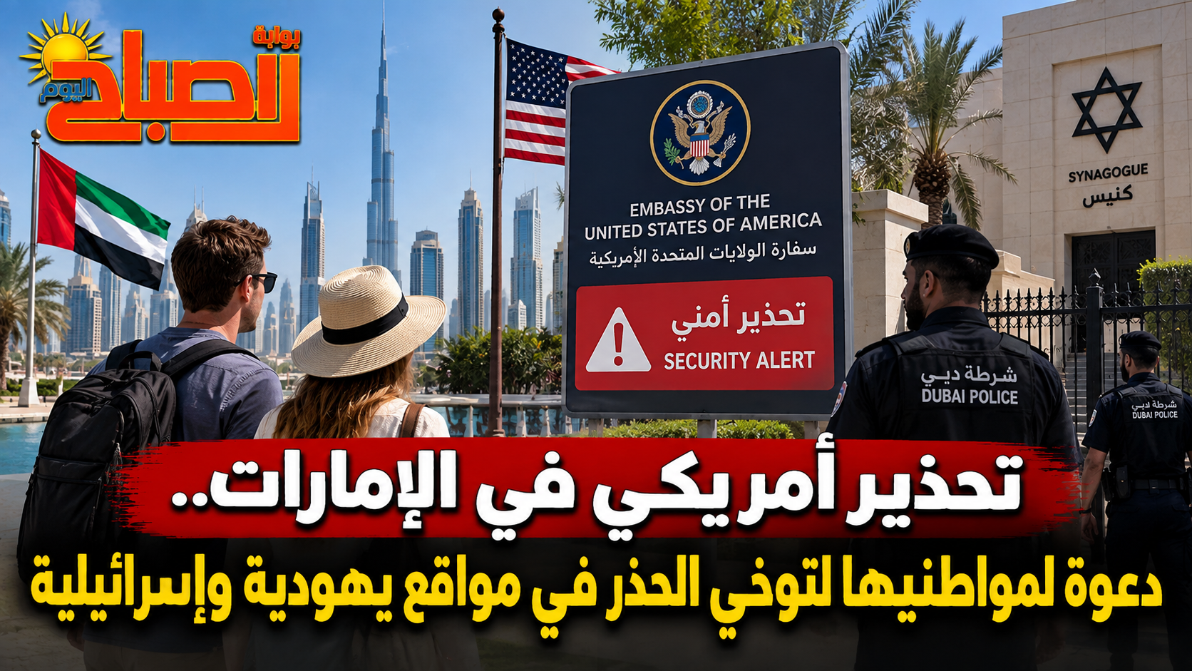 أمريكا تحذر مواطنيها في الإمارات من المواقع اليهودية والإسرائيلية؟